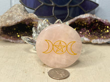 Load image into Gallery viewer, Rose Quartz Embossed Discs
