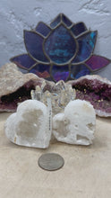 Load and play video in Gallery viewer, White Druzy Agate Hearts
