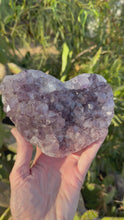 Load and play video in Gallery viewer, Large Amethyst Geode Heart
