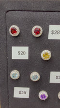 Load and play video in Gallery viewer, Sterling Silver Gemstone Earrings
