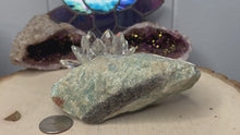 Load and play video in Gallery viewer, Rough Amazonite with Tourmaline in Matrix
