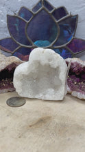 Load and play video in Gallery viewer, White Druzy Agate Hearts
