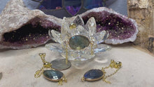 Load and play video in Gallery viewer, Labradorite Gold Plated Adjustable Bracelet
