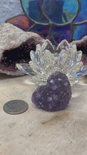 Load and play video in Gallery viewer, Small Amethyst Geode Hearts
