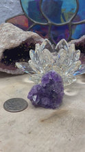 Load and play video in Gallery viewer, Small Amethyst Geode Hearts
