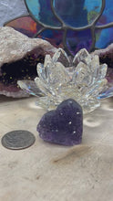 Load and play video in Gallery viewer, Small Amethyst Geode Hearts
