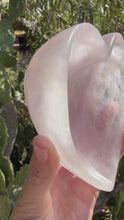 Load and play video in Gallery viewer, Rose Quartz Heart Bowl

