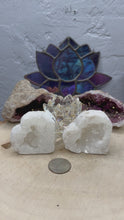 Load and play video in Gallery viewer, White Druzy Agate Hearts
