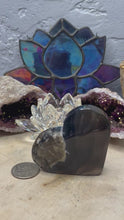 Load and play video in Gallery viewer, Volcanic Agate Hearts
