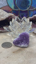 Load and play video in Gallery viewer, Small Amethyst Geode Hearts
