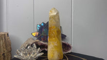 Load and play video in Gallery viewer, Golden Healer Tower (Yellow Hematoid Quartz)

