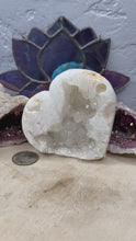 Load and play video in Gallery viewer, White Druzy Agate Hearts

