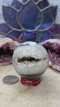 Load and play video in Gallery viewer, Banded Black Agate Spheres

