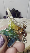 Load and play video in Gallery viewer, Rainbow Druzy Agate Pendants
