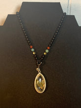 Load image into Gallery viewer, Quartz with Green Tourmaline Pendant
