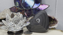 Load and play video in Gallery viewer, Rainbow and Silver Sheen Obsidian Hearts

