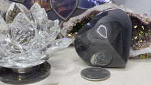 Load and play video in Gallery viewer, Rainbow and Silver Sheen Obsidian Hearts
