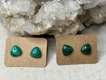 Load image into Gallery viewer, Malachite Sterling Silver Earrings
