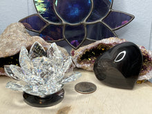 Load image into Gallery viewer, Rainbow and Silver Sheen Obsidian Hearts

