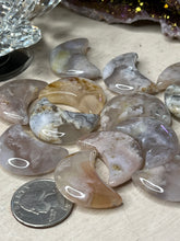 Load image into Gallery viewer, Flower Agate Moons
