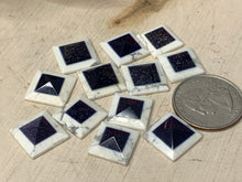 Load image into Gallery viewer, Howlite and Blue Goldstone Pyramids
