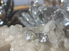 Load image into Gallery viewer, Herkimer Diamond Quartz Solitaire Earrings
