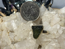 Load image into Gallery viewer, Moldavite Sterling Silver Rings
