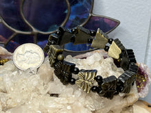 Load image into Gallery viewer, Gold Sheen Obsidian Butterfly Bracelets
