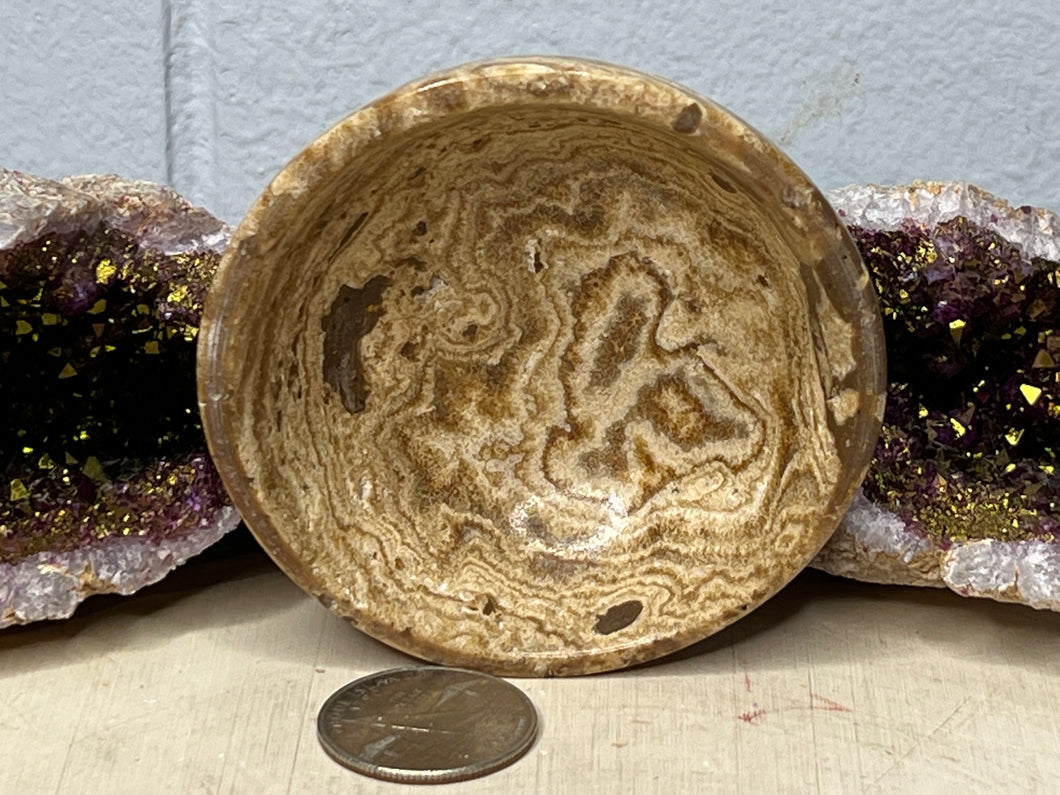 Chocolate Calcite Bowls