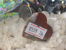 Load image into Gallery viewer, Red Moss Agate Hearts
