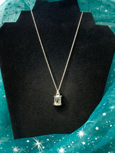 Load image into Gallery viewer, Herkimer Diamond Quartz Hourglass Sterling Silver Necklace
