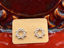 Load image into Gallery viewer, Herkimer Diamond Sterling Silver Snowflake Earrings
