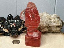 Load image into Gallery viewer, Smelted Red Quartz Santa
