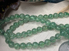 Load image into Gallery viewer, Green Strawberry Quartz Three Strand Bracelet or Necklace
