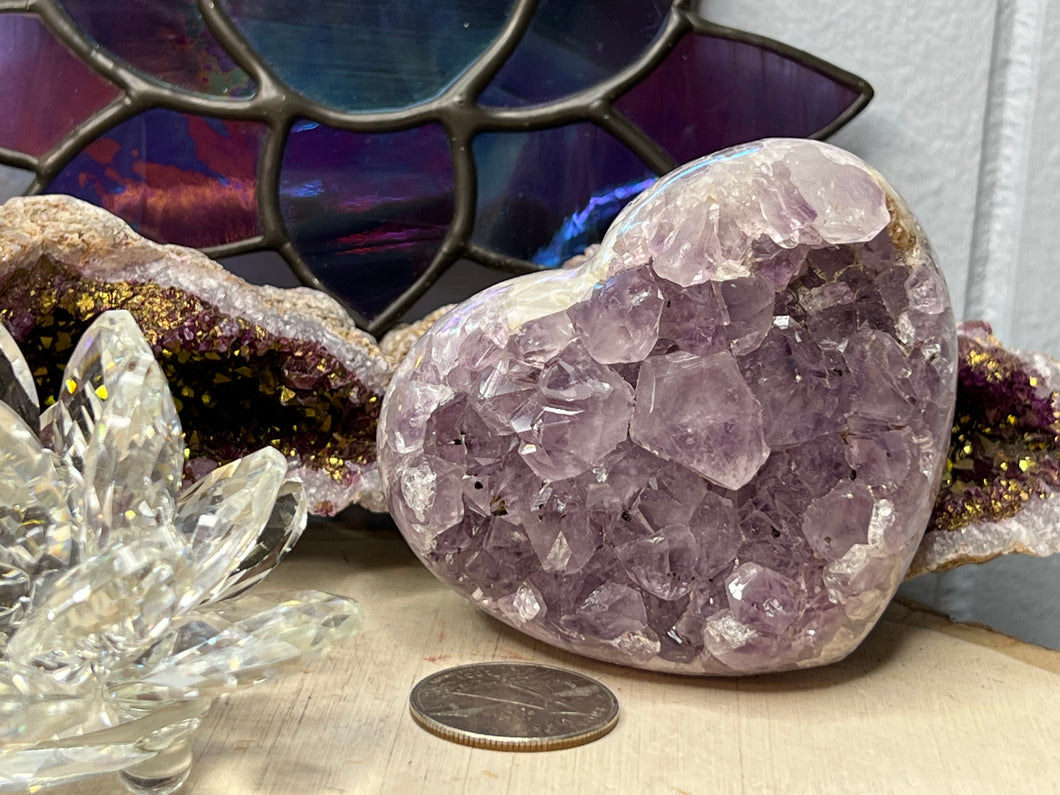 Amethyst Geode Hearts