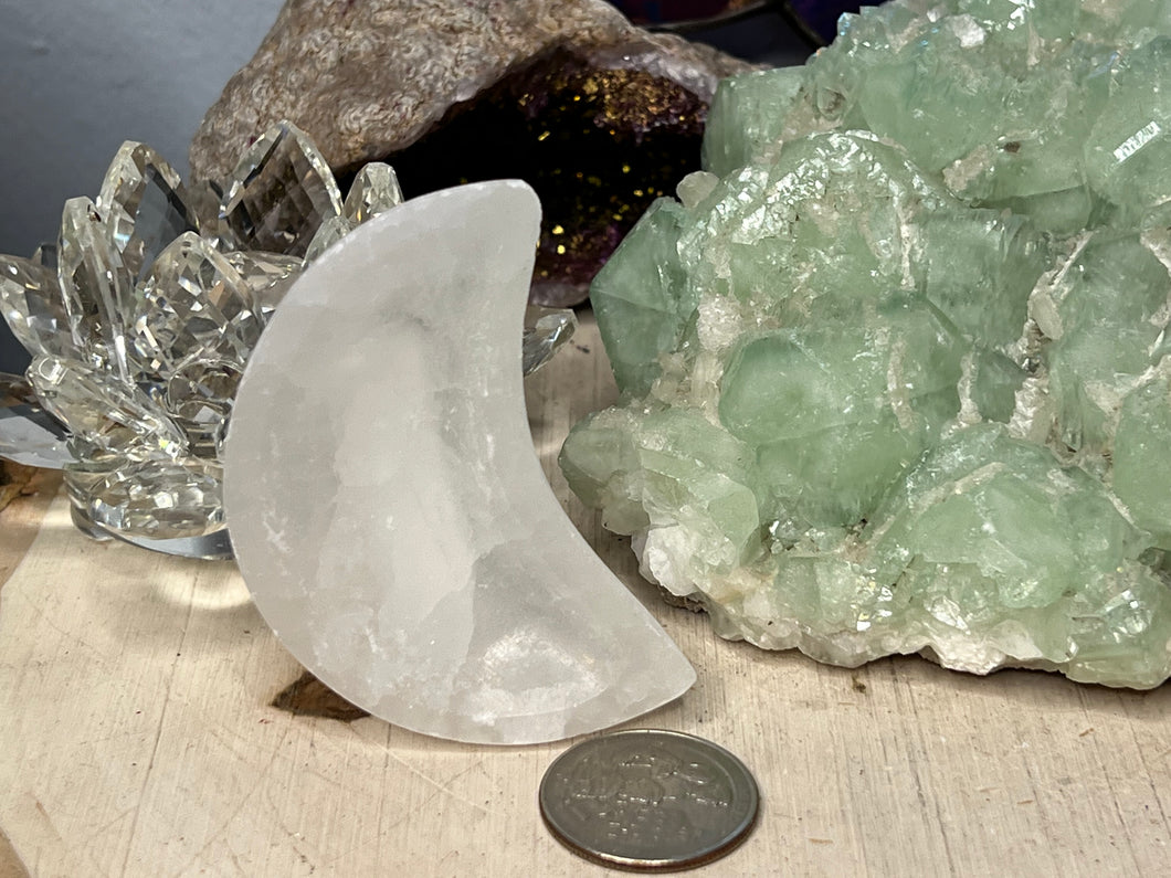 Selenite Small Moon Bowls