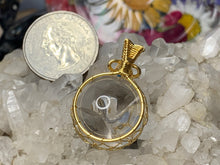 Load image into Gallery viewer, Wrapped Quartz Pendants with Rainbows
